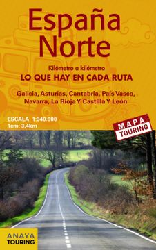 portada Mapa de Carreteras 1: 340. 000 - Norte de España (Desplegable) (Mapa Touring)