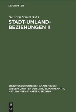 portada Stadt-Umland-Beziehungen ii (in German)