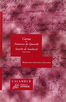 portada Cartas de Francisco de Quevedo a Sancho de Sandoval (1635-1645) (Biblioteca Litterae)