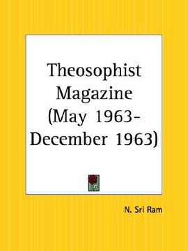 portada theosophist magazine may 1963-december 1963