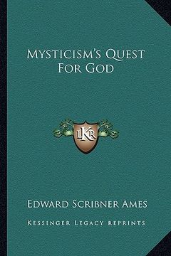 portada mysticism's quest for god (en Inglés)