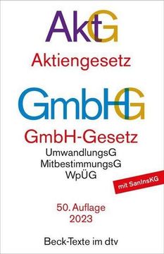 portada Aktiengesetz, Gmbh-Gesetz (en Alemán)