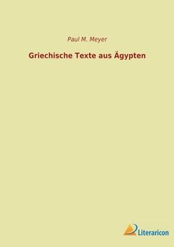 portada Griechische Texte aus Ägypten (in German)