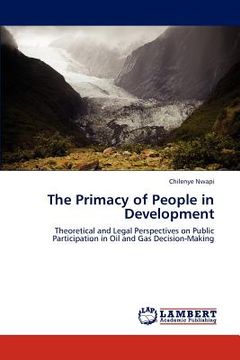portada the primacy of people in development (en Inglés)