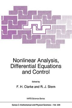 portada nonlinear analysis, differential equations and control (en Inglés)