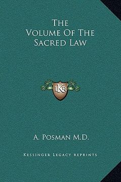 portada the volume of the sacred law (en Inglés)
