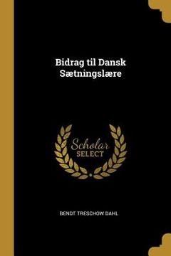 portada Bidrag til Dansk Sætningslære (en Inglés)