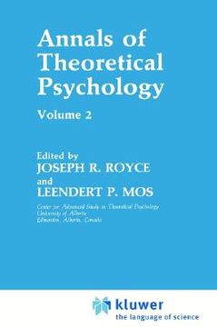 portada annals of theoretical psychology: volume 2 (en Inglés)