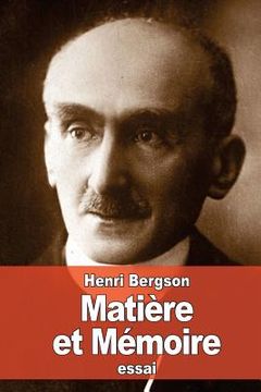 portada Matière et Mémoire (en Francés)