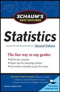 portada Schaum's Easy Outline of Statistics, Second Edition (Schaum's Easy Outlines) (en Inglés)