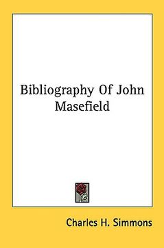 portada bibliography of john masefield (en Inglés)