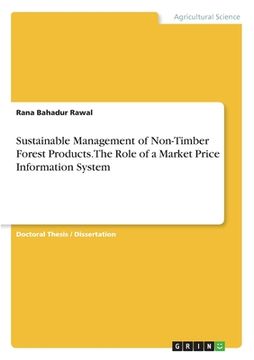 portada Sustainable Management of Non-Timber Forest Products. The Role of a Market Price Information System