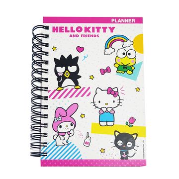 portada PLANNER DIARIO TAMAÑO A5 COLORFUL HELLO KITTY AND FRIENDS