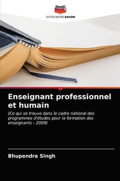 portada Enseignant professionnel et humain (en Francés)