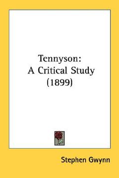 portada tennyson: a critical study (1899) (en Inglés)