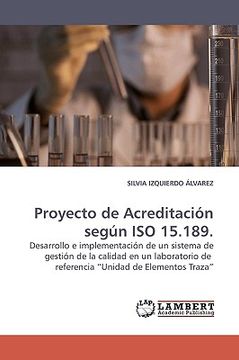 portada proyecto de acreditacin segn iso 15.189. (in English)