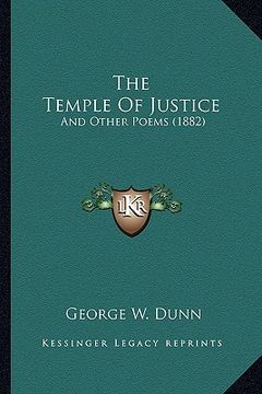 portada the temple of justice: and other poems (1882) (en Inglés)