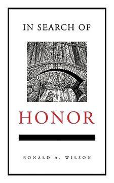 portada in search of honor,musings from the bench