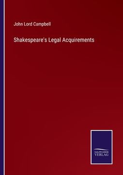portada Shakespeare's Legal Acquirements (in English)