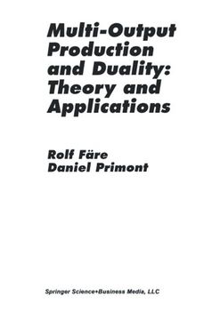 portada Multi-Output Production and Duality: Theory and Applications