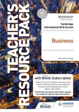 Cambridge International as & a Level Business Teacher's Resource Pack (en Inglés)