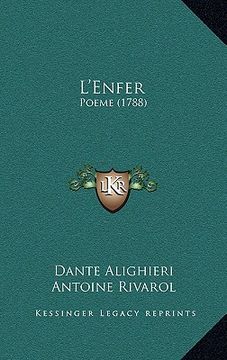portada L'Enfer: Poeme (1788) (en Francés)