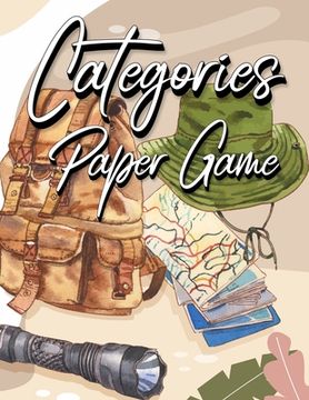 portada Categories Paper Game: 120 Paper Sheets for Playing Scattergories Board Game - Score Game Record Book (en Inglés)