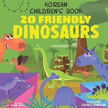 portada Korean Children's Book: 20 Friendly Dinosaurs (en Inglés)