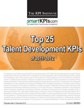 portada Top 25 Talent Development KPIs of 2011-2012 (en Inglés)
