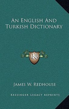 portada an english and turkish dictionary (en Inglés)