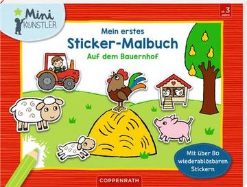 portada Mein Erstes Sticker-Malbuch: Auf dem Bauernhof (in German)