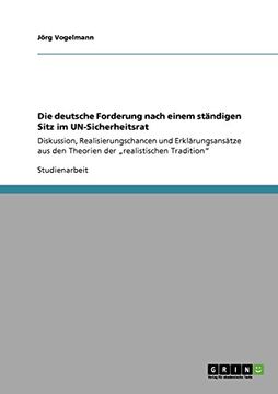 portada Die deutsche Forderung nach einem ständigen Sitz im UN-Sicherheitsrat (German Edition)