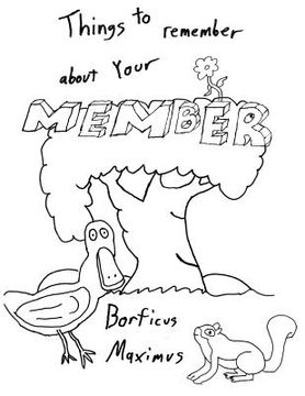 portada Things to Remember About Your Member: A Whimsical Coloring Book for Adults (en Inglés)