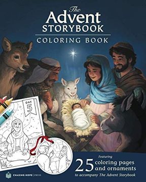 portada The Advent Storybook Coloring Book (en Inglés)
