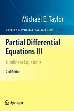 portada partial differential equations iii (en Inglés)