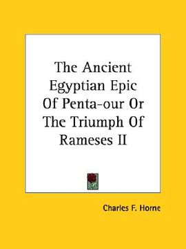 portada the ancient egyptian epic of penta-our or the triumph of rameses ii (en Inglés)