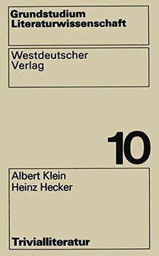 portada Trivialliteratur (Grundstudium Literaturwissenschaft ; Bd. 10) (German Edition)