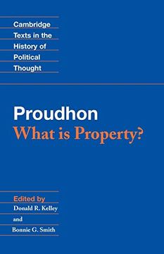 portada Proudhon: What is Property? Paperback (Cambridge Texts in the History of Political Thought) (in English)