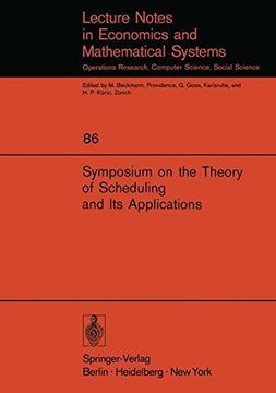 portada symposium on the theory of scheduling and its applications (en Inglés)