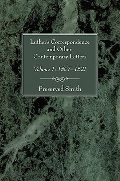 portada luther's correspondence and other contemporary letters: volume 1: 1507-1521 (en Inglés)