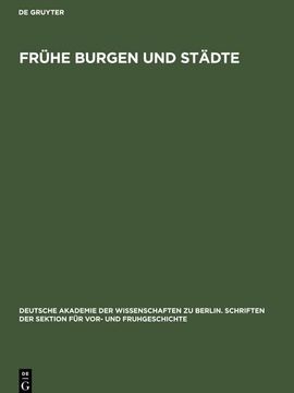 portada Frühe Burgen und Städte (en Alemán)