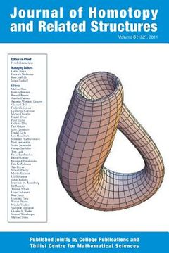 portada Journal of Homotopy and Related Structures 6(1&2) (en Inglés)