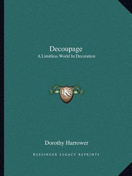 portada decoupage: a limitless world in decoration (in English)