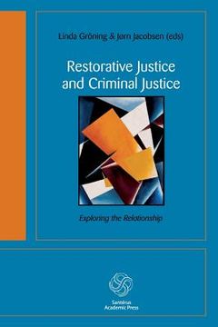 portada Restorative Justice and Criminal Justice (en Inglés)