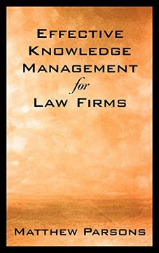 portada Effective Knowledge Management for law Firms (en Inglés)