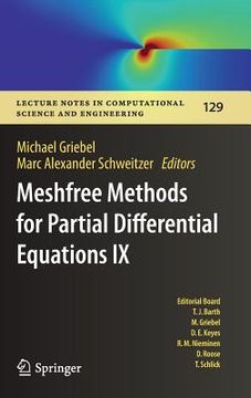 portada Meshfree Methods for Partial Differential Equations IX (in English)