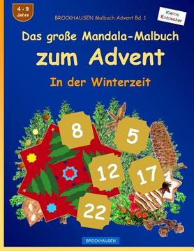 portada BROCKHAUSEN Malbuch Advent Bd. 1 - Das große Mandala-Malbuch zum Advent: In der Winterzeit (en Alemán)