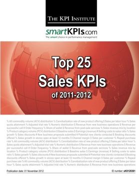 portada Top 25 Sales KPIs of 2011-2012