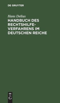 portada Handbuch des Rechtshilfeverfahrens im Deutschen Reiche (German Edition) [Hardcover ] (in German)