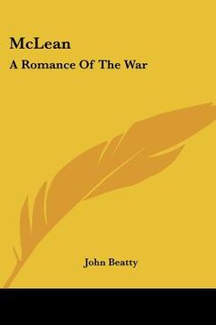 portada mclean: a romance of the war (en Inglés)